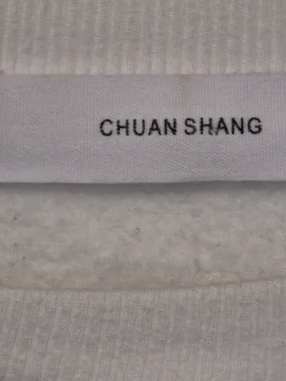 Chaun Shang White "Ocean" Mirror Image Blue Graphic Thick Sweatshirt OS - Picture 3 of 8